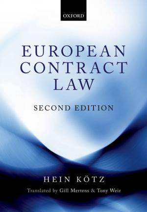 Cover of the book European Contract Law by Antonios Tzanakopoulos