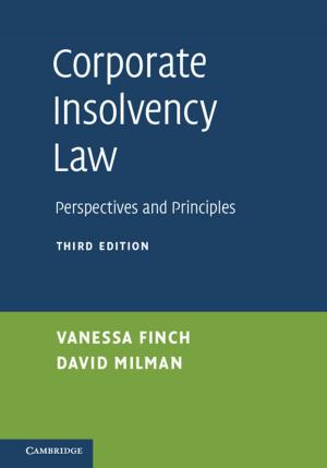 Cover of the book Corporate Insolvency Law by Professor Yosef Gorny