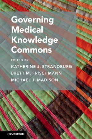 Cover of the book Governing Medical Knowledge Commons by Ruth Colker