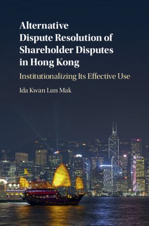 Cover of the book Alternative Dispute Resolution of Shareholder Disputes in Hong Kong by Michael Yaziji, Jonathan Doh