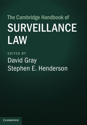 Cover of the book The Cambridge Handbook of Surveillance Law by Natalia K. Nikolova