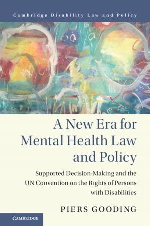 Cover of the book A New Era for Mental Health Law and Policy by Anselm Bräuer