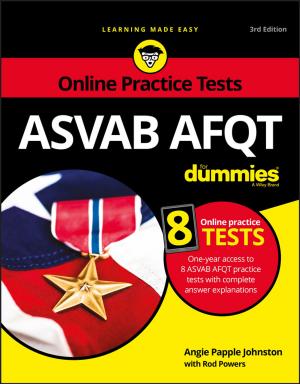 Cover of the book ASVAB AFQT For Dummies by Xudong Chen