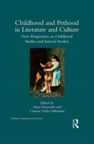 Cover of Childhood and Pethood in Literature and Culture