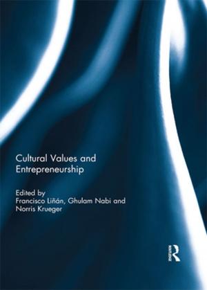 Cover of the book Cultural Values and Entrepreneurship by 