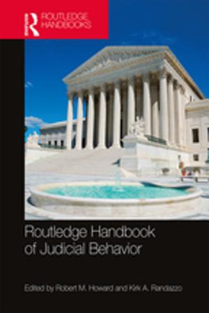 Cover of the book Routledge Handbook of Judicial Behavior by H Dieterich, Egbert Dransfeld, Winrich Voss
