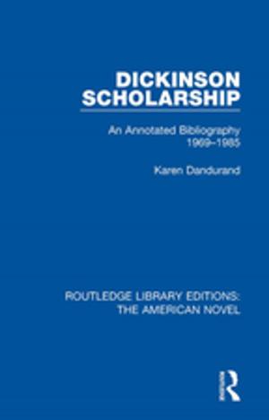 Cover of the book Dickinson Scholarship by Peter Haring Judd