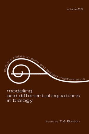 Cover of the book Modeling and Differential Equations in Biology by D. Briggs, C. Corvalan, G. Zielhuis