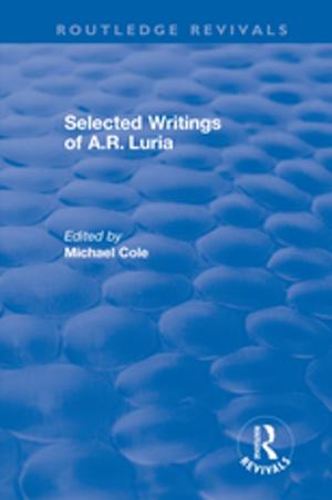 Book cover of Selected Writings of A.R. Luria