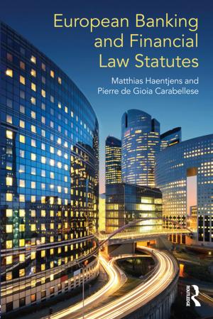 Book cover of European Banking and Financial Law Statutes