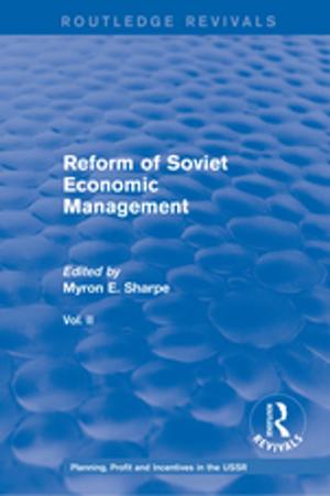 Cover of the book Reform of Soviet Economic Management by Walter S. DeKeseredy, Desmond Ellis, Shahid Alvi