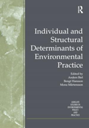 Cover of the book Individual and Structural Determinants of Environmental Practice by Magnus Norell