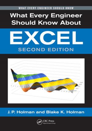Cover of the book What Every Engineer Should Know About Excel by Richard C. Kearney, Patrice M. Mareschal