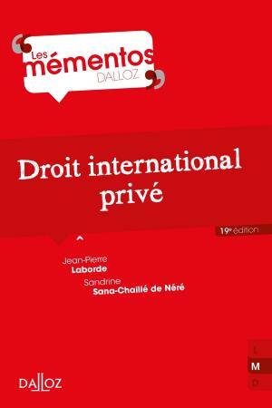 Cover of the book Droit international privé by Bastien François