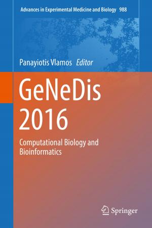 Cover of the book GeNeDis 2016 by Epameinondas Katsikas, Francesca Manes Rossi, Rebecca L. Orelli