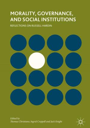 Cover of the book Morality, Governance, and Social Institutions by Hervé Le Dret, Brigitte Lucquin