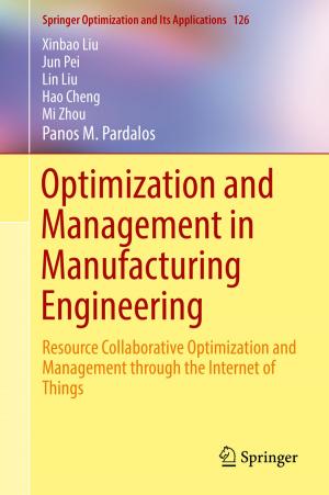 Book cover of Optimization and Management in Manufacturing Engineering