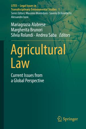 Cover of the book Agricultural Law by Lee D. Hansen, Mark K. Transtrum, Colette F. Quinn
