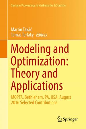 Cover of the book Modeling and Optimization: Theory and Applications by Nina C. Wunderlich, Apostolos Tzikas, Martin W. Bergmann