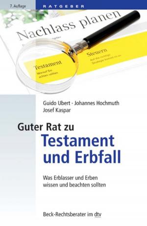 Cover of the book Guter Rat zu Testament und Erbfall by Ute Gerhard