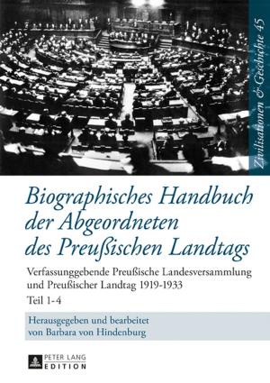 Cover of the book Biographisches Handbuch der Abgeordneten des Preußischen Landtags by J. David Johnson