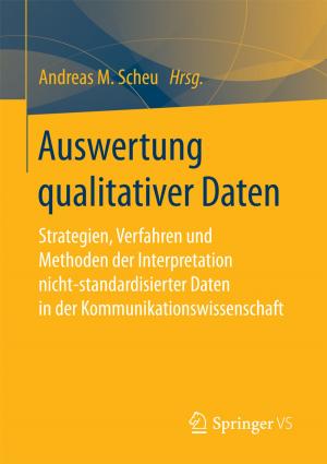 Cover of the book Auswertung qualitativer Daten by Beatrix Tröger, Nadja Roß-Kirsch