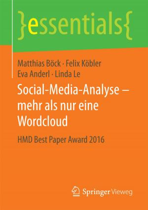 Cover of the book Social-Media-Analyse – mehr als nur eine Wordcloud by Hans-Werner Grunow, Christoph Zender