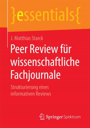 Cover of the book Peer Review für wissenschaftliche Fachjournale by Marie-Kristin Franke