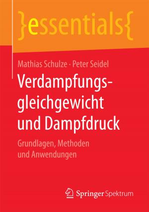 Cover of the book Verdampfungsgleichgewicht und Dampfdruck by Wolfgang Becker, Robert Ebner, Daniela Fischer-Petersohn, Marcus Ruhnau