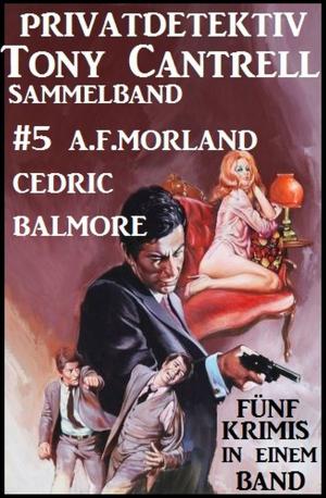 Cover of the book Privatdetektiv Tony Cantrell Sammelband #5 - Fünf Krimis in einem Band by Alfred Bekker, Jan Gardemann