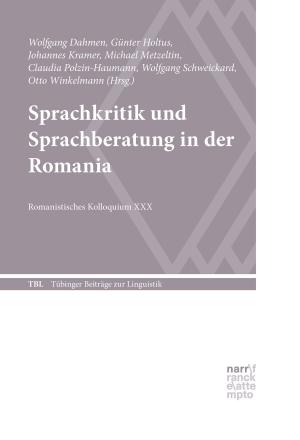 Cover of Sprachkritik und Sprachberatung in der Romania
