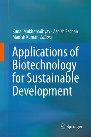 Cover of the book Applications of Biotechnology for Sustainable Development by Apu K Saha, Mrinmoy Majumder