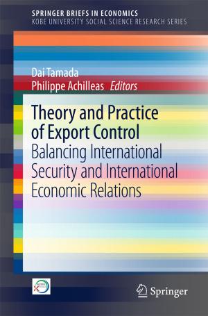 Cover of the book Theory and Practice of Export Control by Ding-Geng Chen, Joseph C. Cappelleri, Naitee Ting, Shuyen Ho