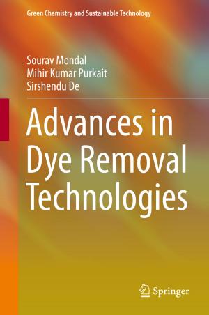 Book cover of Advances in Dye Removal Technologies