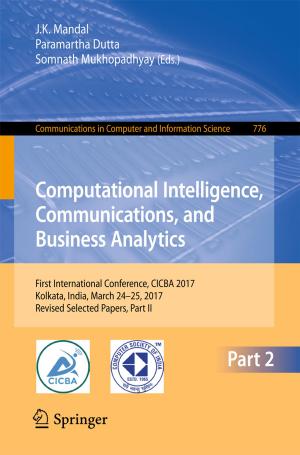 Cover of the book Computational Intelligence, Communications, and Business Analytics by Shi Yin