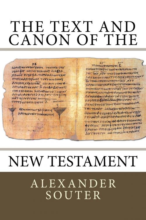 Cover of the book The Text and Canon of the New Testament by Alexander Souter, CrossReach Publications