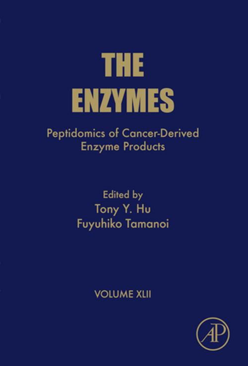 Cover of the book Peptidomics of Cancer-Derived Enzyme Products by Fuyuhiko Tamanoi, Tony Y. Hu, Elsevier Science