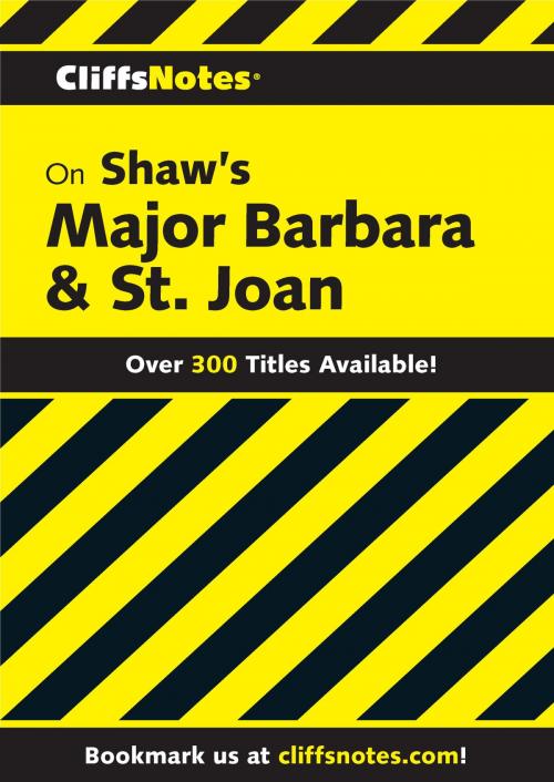 Cover of the book CliffsNotes on Shaw's Major Barbara & St. Joan by Jeffrey Fisher, HMH Books