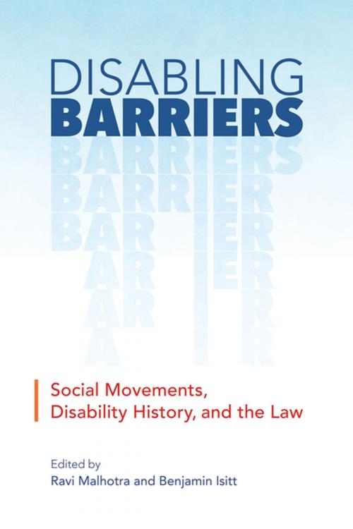 Cover of the book Disabling Barriers by Benjamin Isitt, Ravi Malhotra, UBC Press