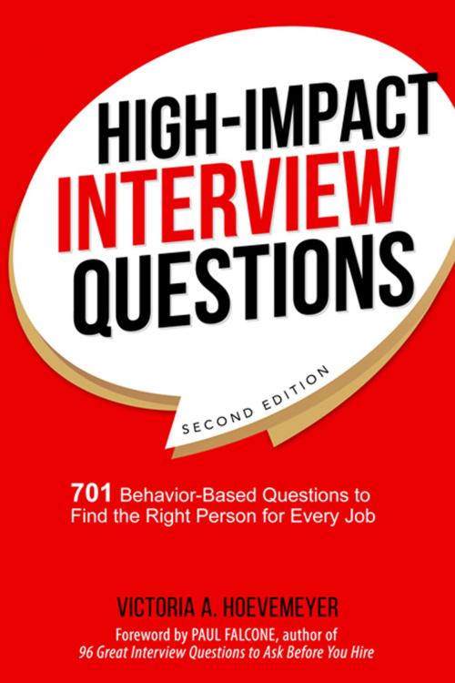 Cover of the book High-Impact Interview Questions by Victoria Hoevemeyer, AMACOM