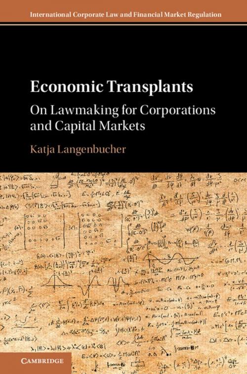 Cover of the book Economic Transplants by Katja Langenbucher, Cambridge University Press
