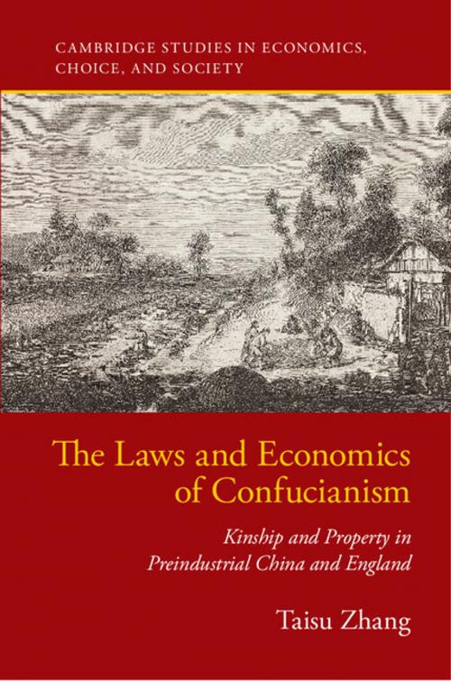 Cover of the book The Laws and Economics of Confucianism by Taisu Zhang, Cambridge University Press