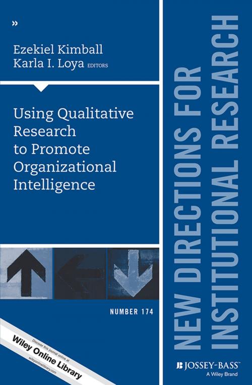 Cover of the book Using Qualitative Research to Promote Organizational Intelligence by , Wiley