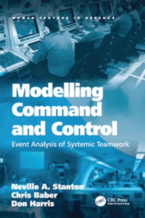 Cover of the book Modelling Command and Control by Chris Baber, Neville A. Stanton, CRC Press