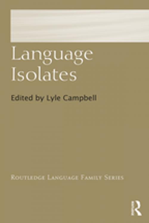 Cover of the book Language Isolates by , Taylor and Francis