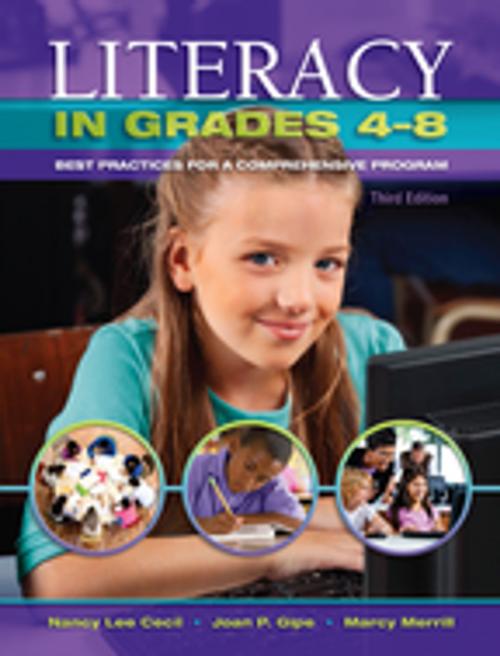 Cover of the book Literacy in Grades 4-8 by Merrill E. Marcy, Joan P. Gipe, Nancy L. Cecil, Taylor and Francis