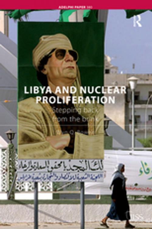 Cover of the book Libya and Nuclear Proliferation by Wyn Q. Bowen, Taylor and Francis