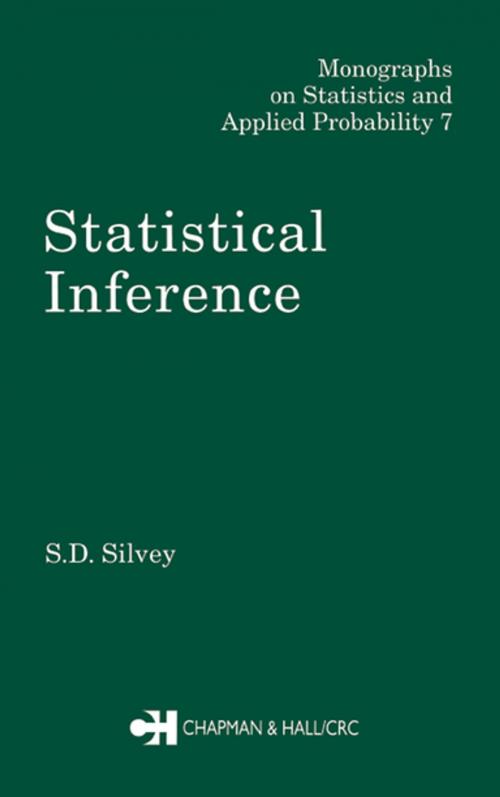 Cover of the book Statistical Inference by S.D. Silvey, CRC Press