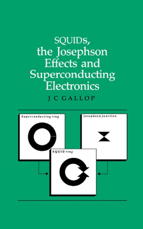 Cover of the book SQUIDs, the Josephson Effects and Superconducting Electronics by J.C Gallop, CRC Press
