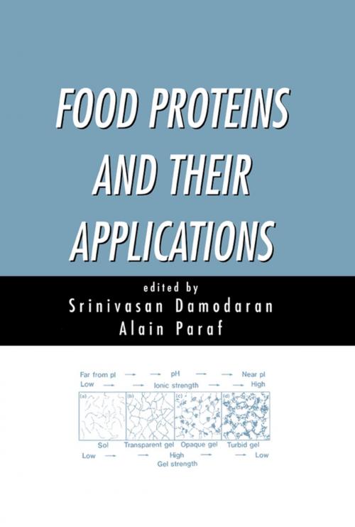 Cover of the book Food Proteins and Their Applications by Srinivasan Damodaran, CRC Press